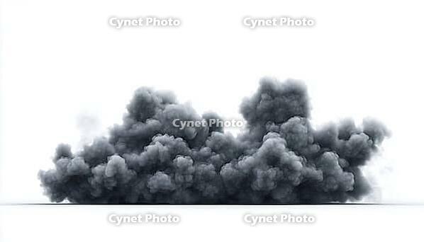 Special Effects Of White Smoke On Black Background: A Mesmerizing Combination Of Steam, Fog, Clouds, And Smoke Creates Atmospheric Visuals, AI generated [IBR125211526]