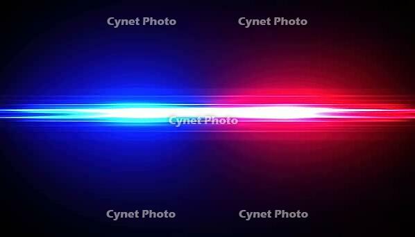 Radiant Flare And Spark: Magical Speed Police Red Blue Special Effects. Captivating Fast-Moving Laser Beams And Horizontal Light Rays In Abstract Neon Glowing, AI generated [IBR125211532]