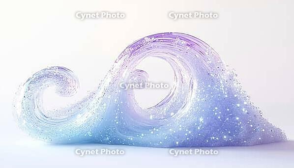 Ethereal Foam And Glistening Wave: Fresh Detergent Swirl And Soapy Sparkle With Shimmering Bubbles. Ideal For Washing Powder, Soap, And Shampoo Designs, AI generated [IBR125211535]