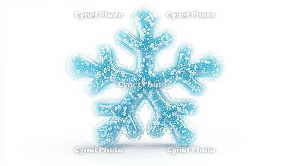 Snowflake Fresh Frozen Product Food Package Label - A Label For A Frozen Product That Is Fresh, Featuring A Snowflake Design, AI generated [IBR125211547]