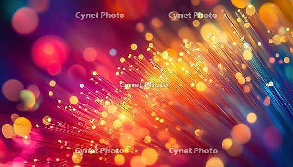 Close-Up View Of Network Cables Featuring Fiber Optic Technology - A Detailed Look At Cutting-Edge Connectivity In Telecommunications Infrastructure, AI generated [IBR125229915]