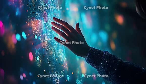 Exploring The Metaverse: A Woman'S Hand Engages In Digital Transformation, Paving The Way For Next-Generation Technology In The Era Of Tomorrow, AI generated [IBR125229953]