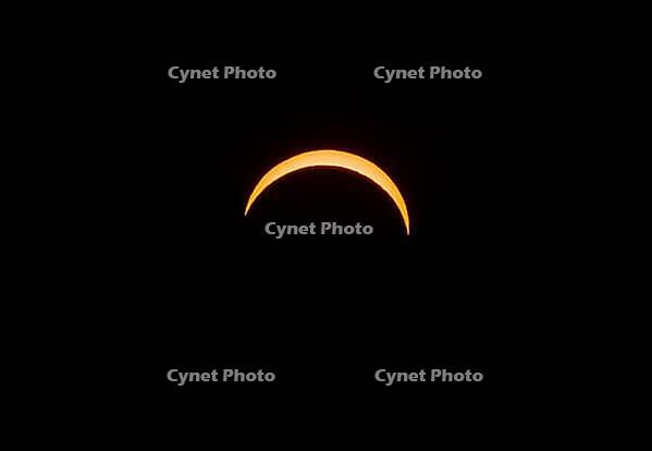 Sun during partial solar eclipse, celestial event, solar eclipse August 12, 2026, Upper Bavaria, Bavaria, Germany [IBR125242416]