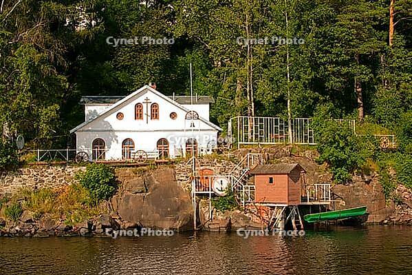 The water pumping station and the house. Karelia Valaam Island [IBR125261581]