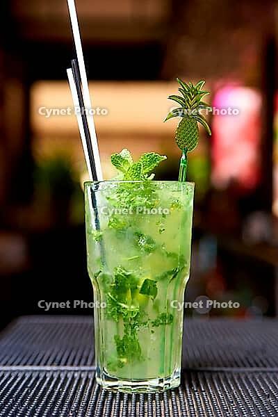 Cold cocktail close-up on a blurred background [IBR125261591]