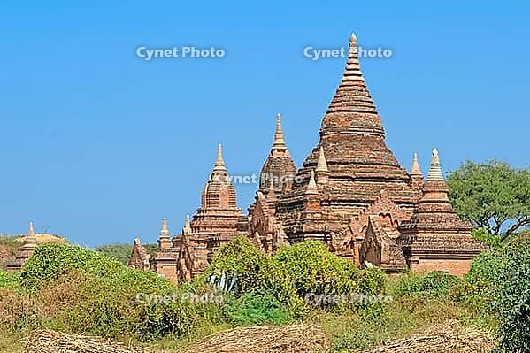 Stupas and pagodas of Bagan ancient. Myanmar [IBR125280297]