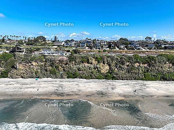 Aerial drone photo of Cardiff with nice house, West Coast of California, Encinitas, United States of America [IBR125280323]