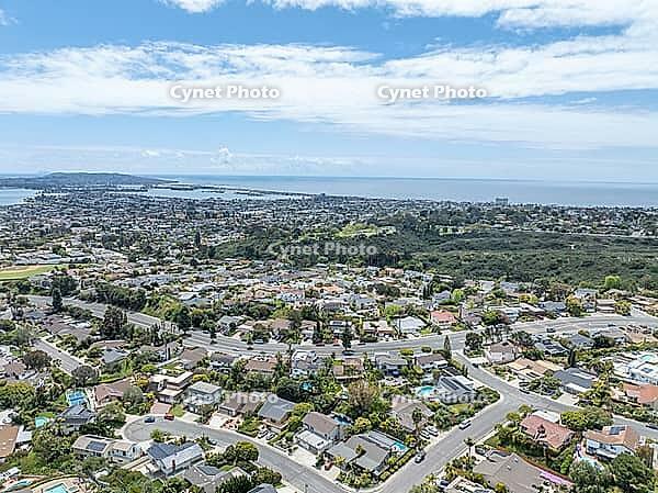 Aerial view of residential urban sprawl in San Diego, South California, USA [IBR125280344]