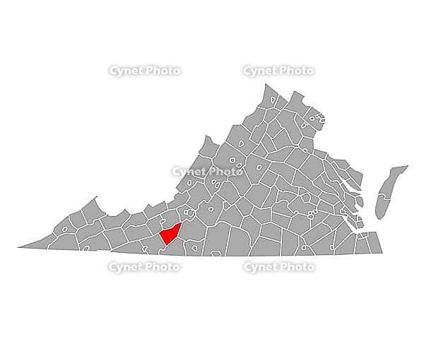 Karte von Floyd in Virginia - Map of Floyd in Virginia [IBR125304608]
