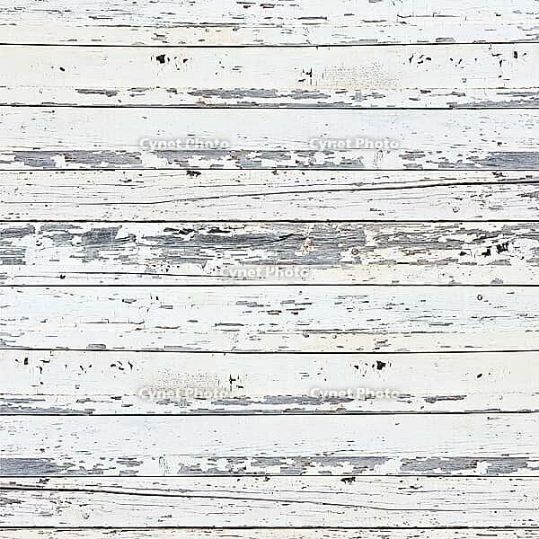 Old white wood plank background. Closeup [IBR125304646]