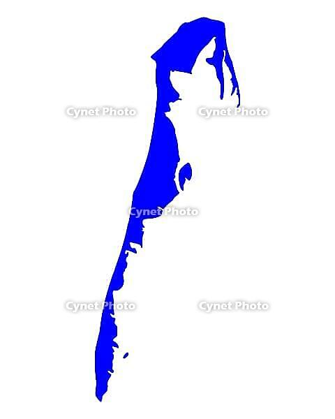 Karte von Hiddensee - Map of Hiddensee [IBR125304650]
