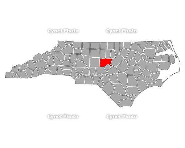 Karte von Chatham in North Carolina - Map of Chatham in North Carolina [IBR125304655]