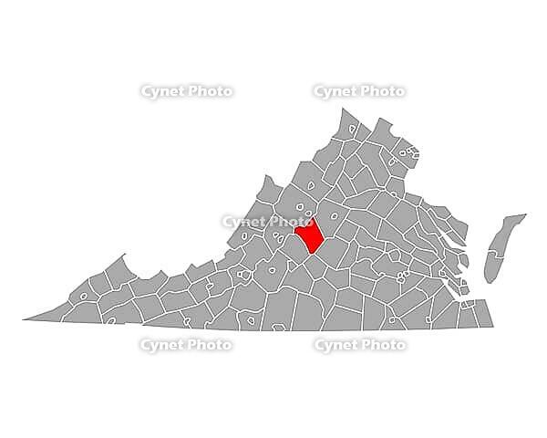 Karte von Nelson in Virginia - Map of Nelson in Virginia [IBR125304669]