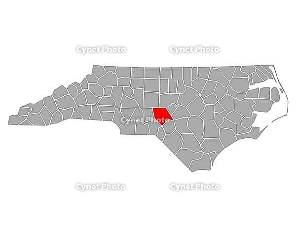 Karte von Moore in North Carolina - Map of Moore in North Carolina [IBR125304672]