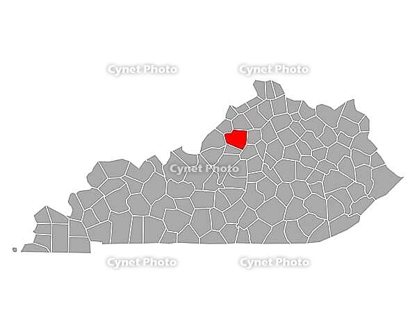 Karte von Shelby in Kentucky - Map of Shelby in Kentucky [IBR125304685]