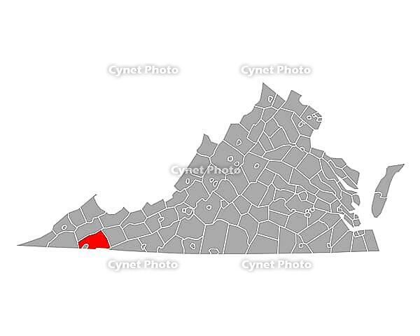 Karte von Washington in Virginia - Map of Washington in Virginia [IBR125324102]