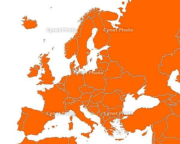 Karte von Europa - Map of Europe [IBR125324118]