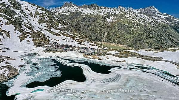 Grimsel Pass Höhe on 31.05.2025, aerial view, Switzerland [IBR125324129]