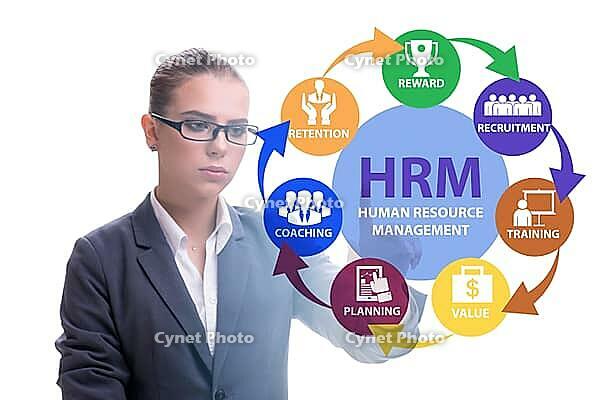HRM personnel management concept with the businesswoman [IBR125324130]