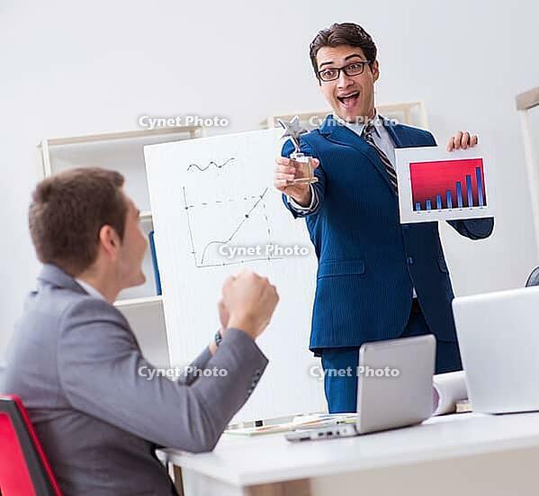 The business meeting with employees in the office [IBR125324135]