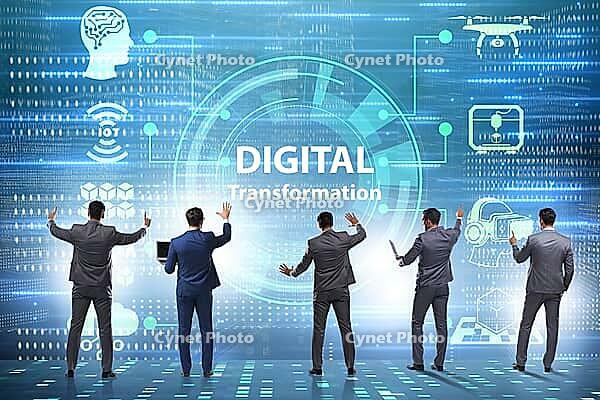 Technology concept for digital transformation and digitization [IBR125331119]