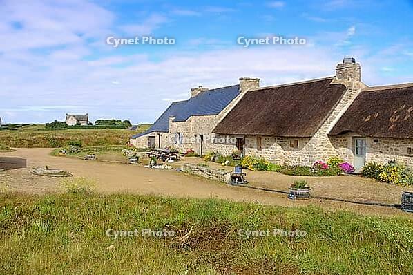 Meneham village in Brittany, Finistere in France - village Meneham in Finistere in Brittany, France [IBR125344264]