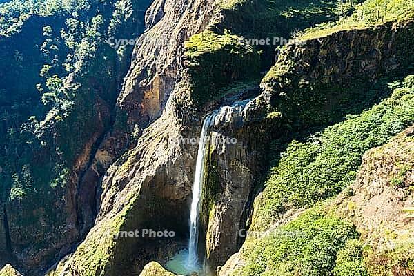 Torean Waterfall, located in the valley of Mount Rinjani, Lombok, Indonesia [IBR125344284]