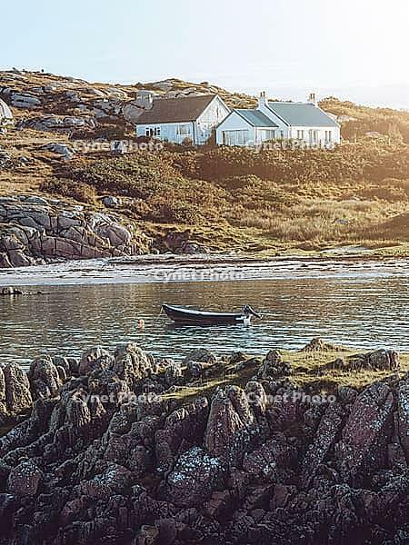 Boat in the habour of Fionnphort on the Isle of Mull [IBR125344292]