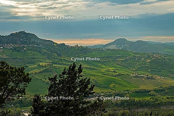 View of the surrounding countryside from Verucchio [IBR125344303]
