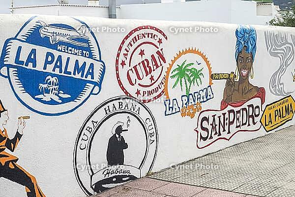 Spain? La Palma, street art in Santa Cruz de la Palma [IBR113372467]