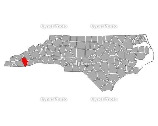 Karte von Jackson in North Carolina - Map of Jackson in North Carolina [IBR125363558]