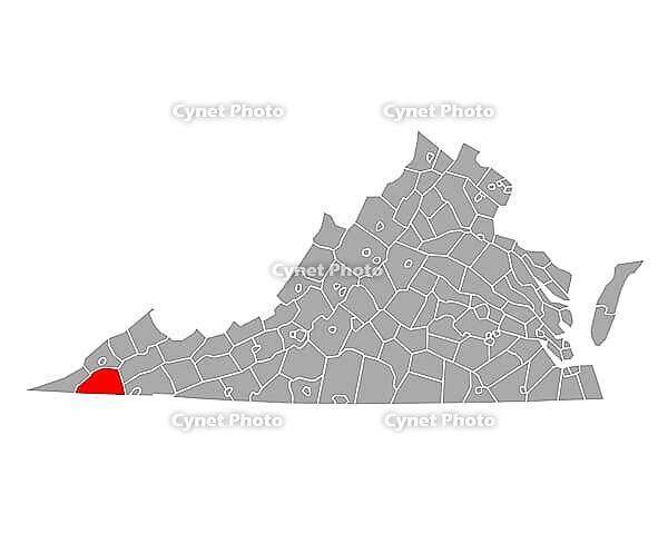 Karte von Scott in Virginia - Map of Scott in Virginia [IBR125363582]