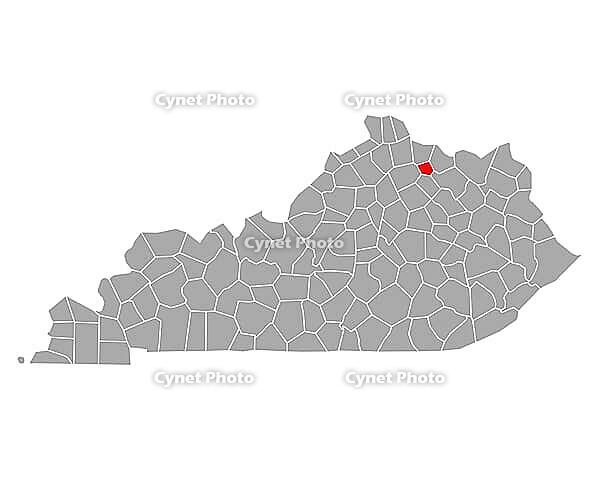 Karte von Robertson in Kentucky - Map of Robertson in Kentucky [IBR125363618]