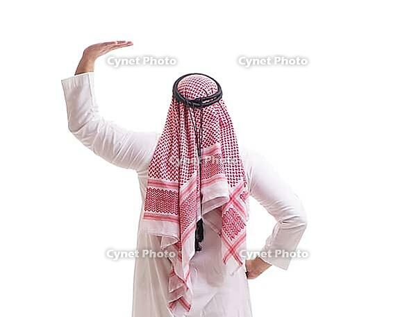 Arab businessman against white background [IBR125382582]