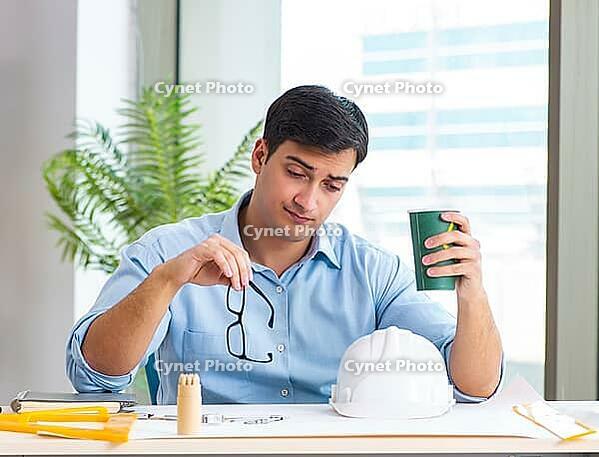 The civil engineer is working on a new project [IBR125382616]