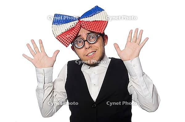 Funny man with huge fly [IBR125382638]