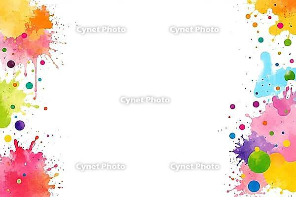 Energetic multicolor splash artwork featuring fluid harmony and refined texture for creative background design templates, AI generated [IBR125395917]