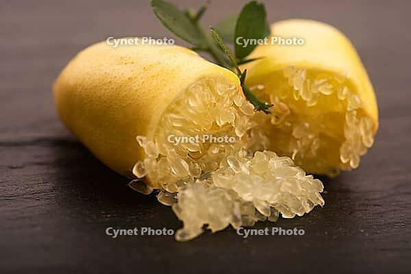 Yellow Finger Limes Citrus Fruit Close Up [IBR125405051]