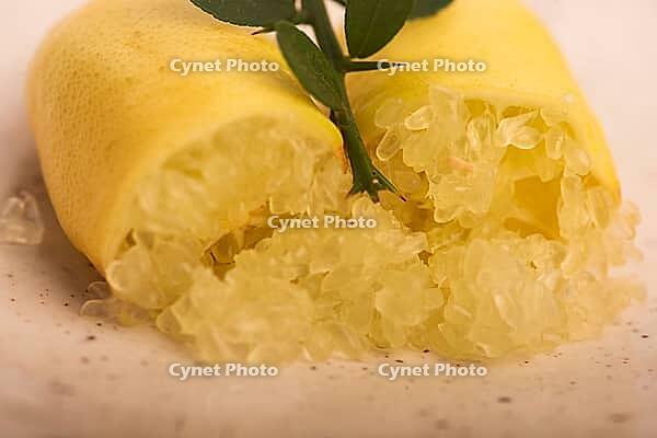 Yellow Finger Limes Citrus Fruit Close Up [IBR125405079]