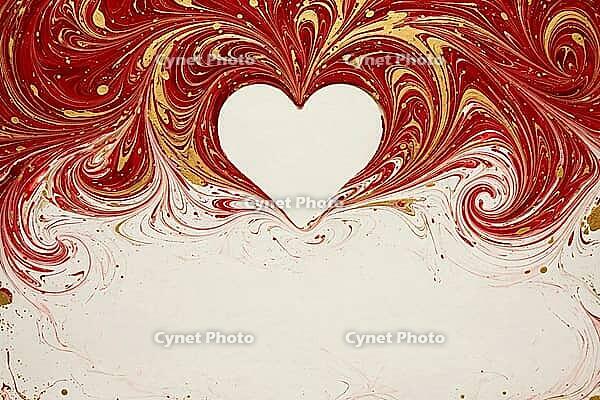Modern abstract marbled artwork featuring fluid organic patterns and elegant texture for creative background design templates, AI generated [IBR125407413]