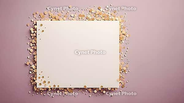 Minimal greeting card ideal for invitations, branding, stationery, weddings, and premium design presentations, AI generated [IBR125407444]