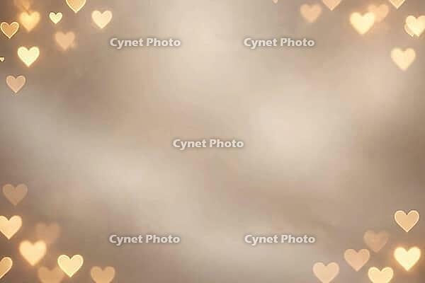 Dreamy bokeh heart artwork featuring soft light glow and romantic harmony for creative background design templates, AI generated [IBR125407467]