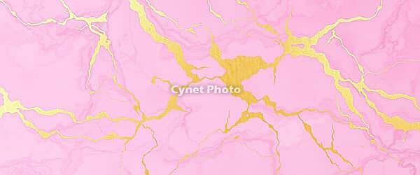 Soft pink marble design with luxurious golden accents, marble background, stone motif, AI generated [IBR125407482]