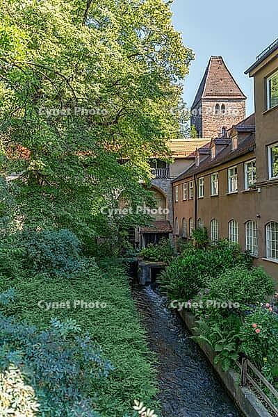 Sunny impression of Augsburg, a university town in the bavarian part of Swabia in southern Germany [IBR125411079]