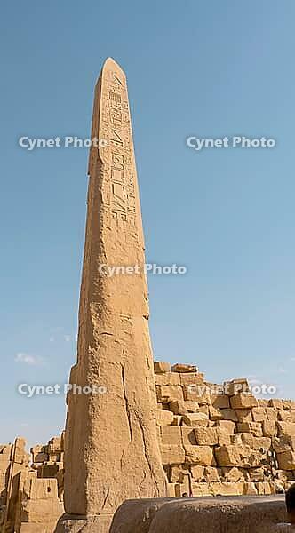 Karnak, Luxor, Egypt Queen Hatshepsut's obelisk in the Karnak temple complex in Luxor [IBR125411085]