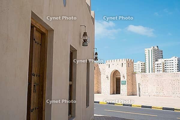 Sharjah, United Arab Emirates February 14, 2023: Traditional Sharjah Heritage Buildings [IBR125411097]