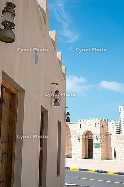 Sharjah, United Arab Emirates February 14, 2023: Traditional Sharjah Heritage Buildings [IBR125411107]