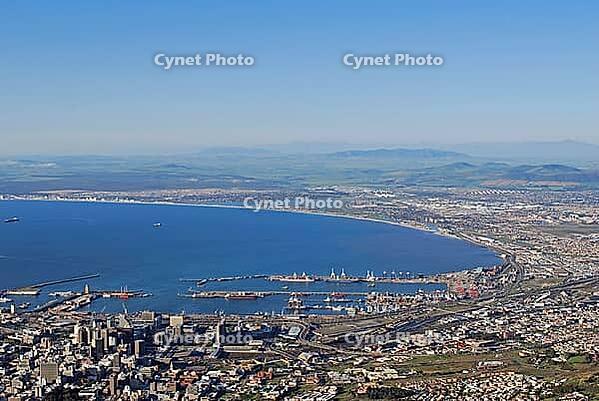 View from Table Mountain, Victoria and Alfred Waterfront, Cape Town, Africa, South Africa [IBR125411110]