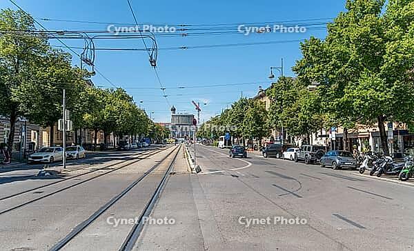 Sunny impression of Augsburg, a university town in the bavarian part of Swabia in southern Germany [IBR125411119]