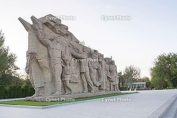 Volgograd, Russia $2014 June 21, 2025: The high-relief Memory of Generations is the central element of the composition of the entrance square on Mamayev Kurgan in Volgograd [IBR125411143]